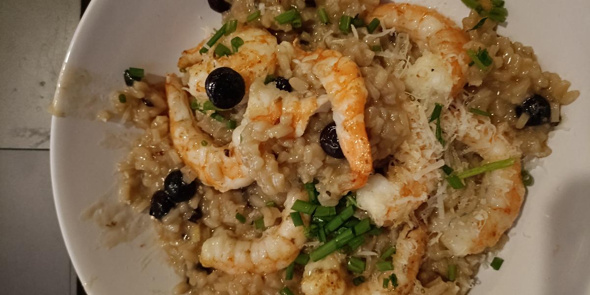 Rezept: Schwarztee Risotto mit Spencer Gulf King Prawns Bild Nr. 17606 Schwarztee Risotto mit Spencer Gulf King Prawns - Rezept - Bild Nr. 17606