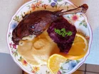 Gänsekeule mit Orangensauce, Apfelrotkohl und böhmischen Knödeln - Rezept - Bild Nr. 2