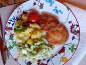 Steinpilzschnitzel mit Kartoffelsalat wie bei Oma und Gurkensalat - Rezept - Bild Nr. 2