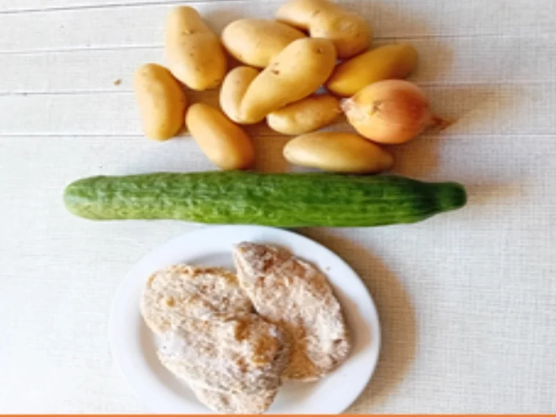 Steinpilzschnitzel mit Kartoffelsalat wie bei Oma und Gurkensalat - Rezept - Bild Nr. 3