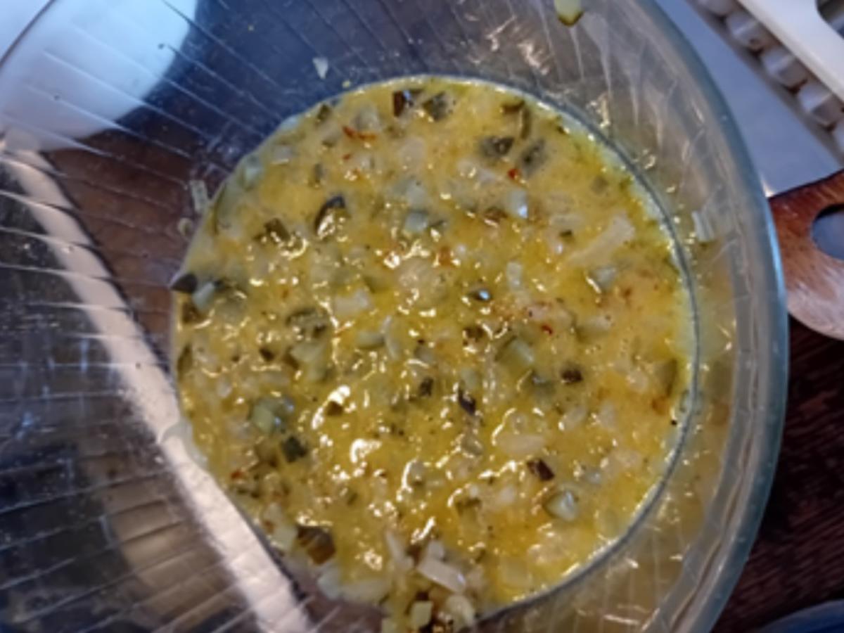 Steinpilzschnitzel mit Kartoffelsalat wie bei Oma und Gurkensalat - Rezept - Bild Nr. 7