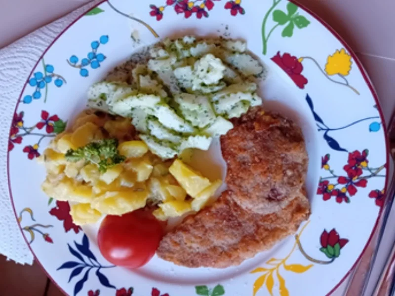 Steinpilzschnitzel mit Kartoffelsalat wie bei Oma und Gurkensalat - Rezept - Bild Nr. 11