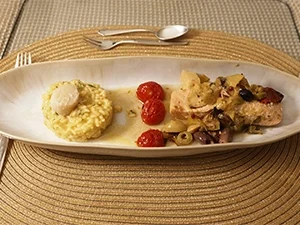 Lachsfilet mit confierten Tomaten und Zitronenrisotto - Rezept - Bild Nr. 2