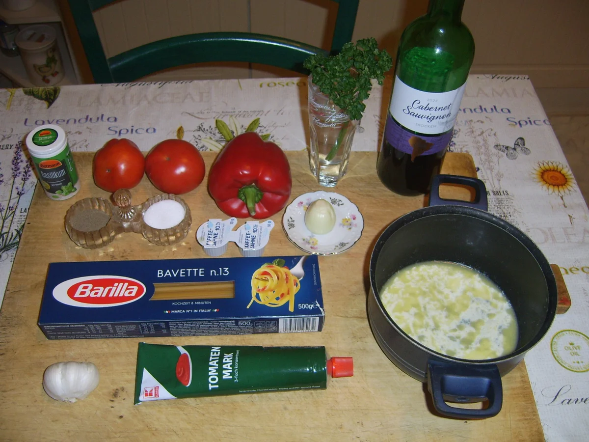 Rezept: Nudeln mit Paprika Käsesoße Bild Nr. 17613 Nudeln mit Paprika Käsesoße - Rezept - Bild Nr. 17613