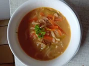 Asiatische Suppe mit Kokosmilch, Gemüse, Schweinefilet und Mie-Nudeln - Rezept - Bild Nr. 2