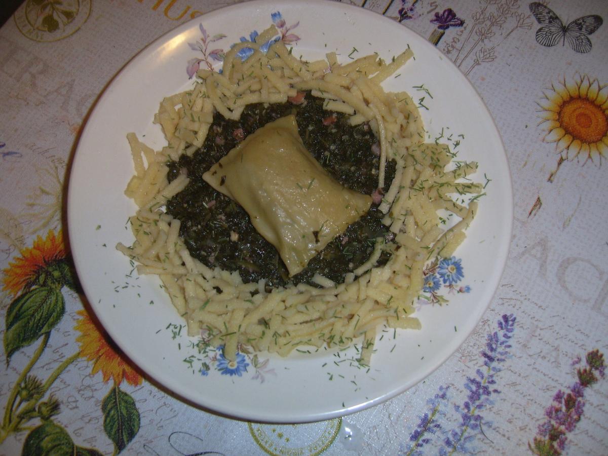 Rezept: Grünkohl mit Maultaschen Bild Nr. 17612 Grünkohl mit Maultaschen - Rezept - Bild Nr. 17612