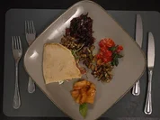 Rezept: Pizzataschen mit Burrata, Limoncello-Schinken, Cantaloup-Melone Bild Nr. 17609 Pizzataschen mit Burrata, Limoncello-Schinken, Cantaloup-Melone - Rezept - Bild Nr. 17609