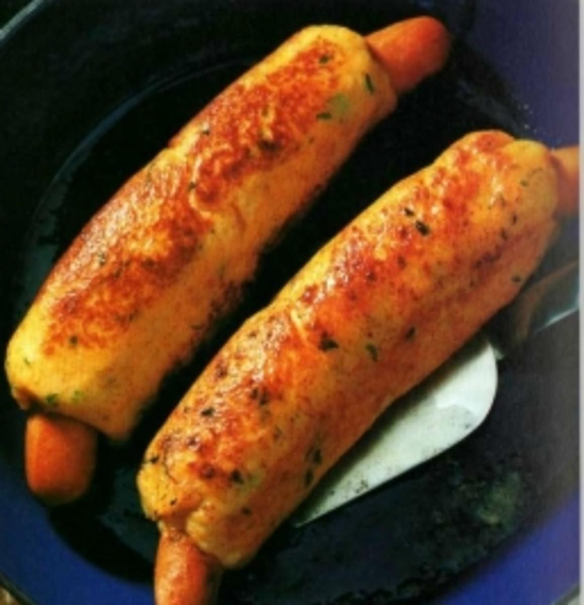 Würstchen im Kartoffelteig - Rezept mit Bild - kochbar.de