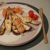 Tomaten-Polenta mit Honig-Halloumi und Aubergine - Rezept - Bild Nr. 17610
