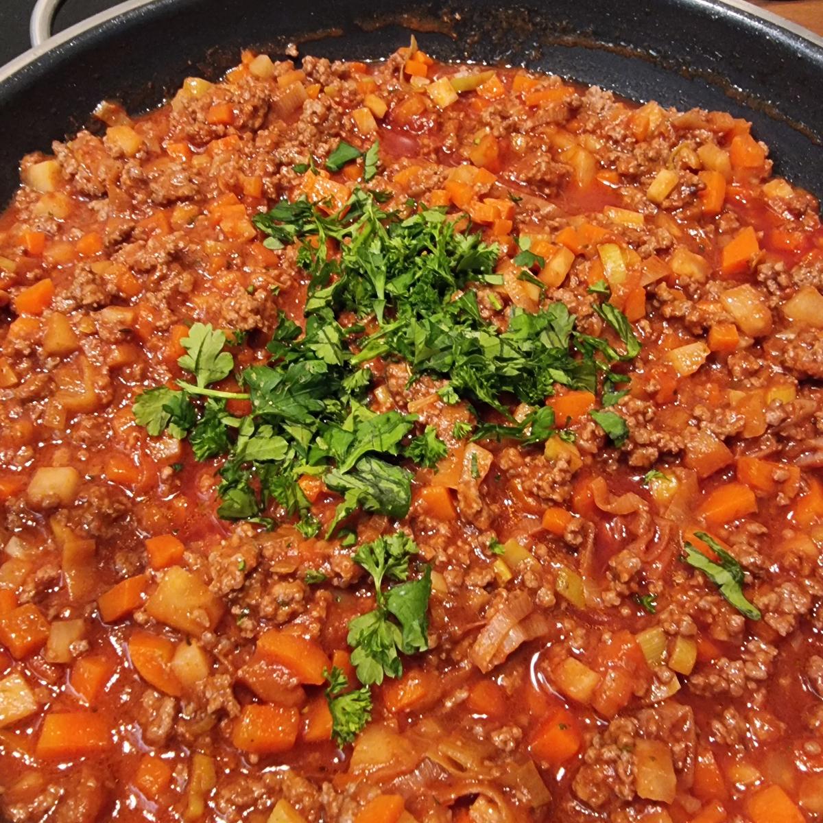 Rezept: Kräuter- Bolognese Bild Nr. 17619 Kräuter- Bolognese - Rezept - Bild Nr. 17619