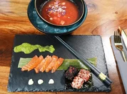 Melone und Lachs im Spiel der Sinne - Rezept - Bild Nr. 2