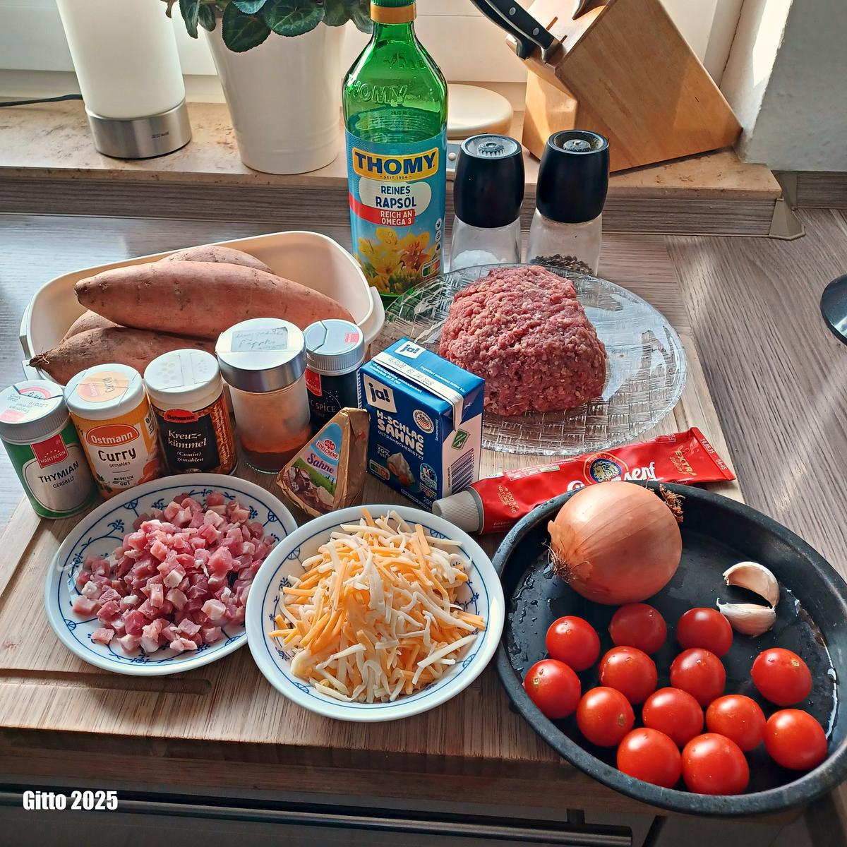 Süßkartoffelsuppe mit Käse und Hack - Rezept - Bild Nr. 17611