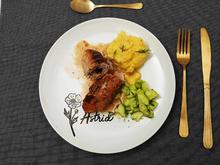 Geschmorte Roulade mit Kartoffel-Sellerie-Stampf und Gurkensalat - Rezept - Bild Nr. 17610