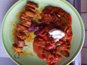 Hähnchenbrustfilet-Spieß mit pikanten Schmorgemüse-Mix - Rezept - Bild Nr. 2