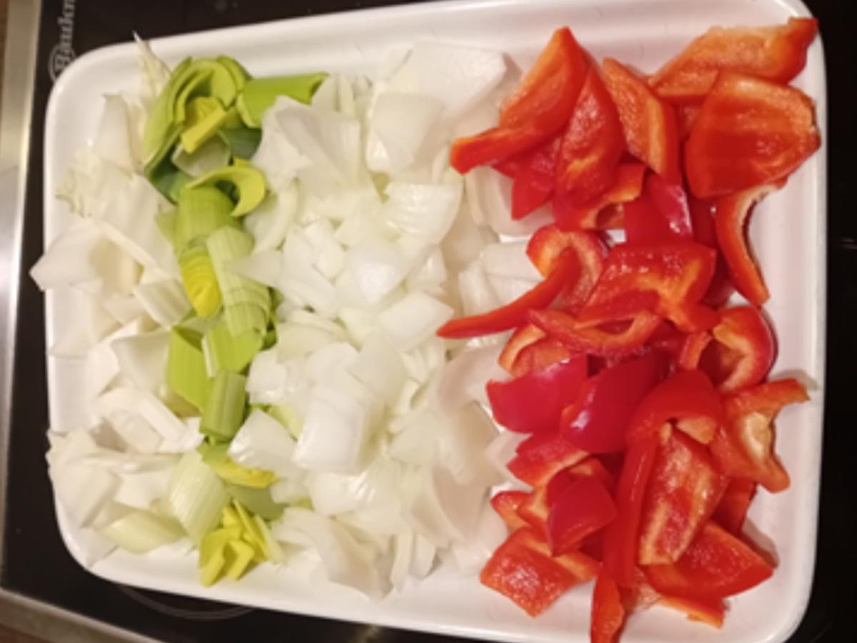 Hähnchenbrustfilet-Spieß mit pikanten Schmorgemüse-Mix - Rezept - Bild Nr. 8