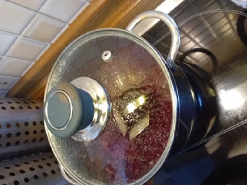 Knusperente mit Rahm-Zwiebelsauce, Rotkohl und Böhmischen Knödeln - Rezept - Bild Nr. 11