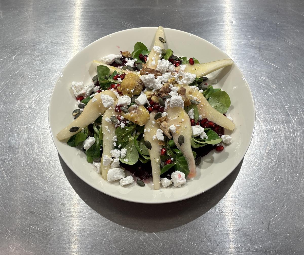 Maronen-Birnen-Rote Beete Salat - Rezept - Bild Nr. 2