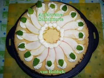 Rezept: Torten: Apfelcreme-Schicht-Torte Torten: Apfelcreme-Schicht-Torte - Rezept