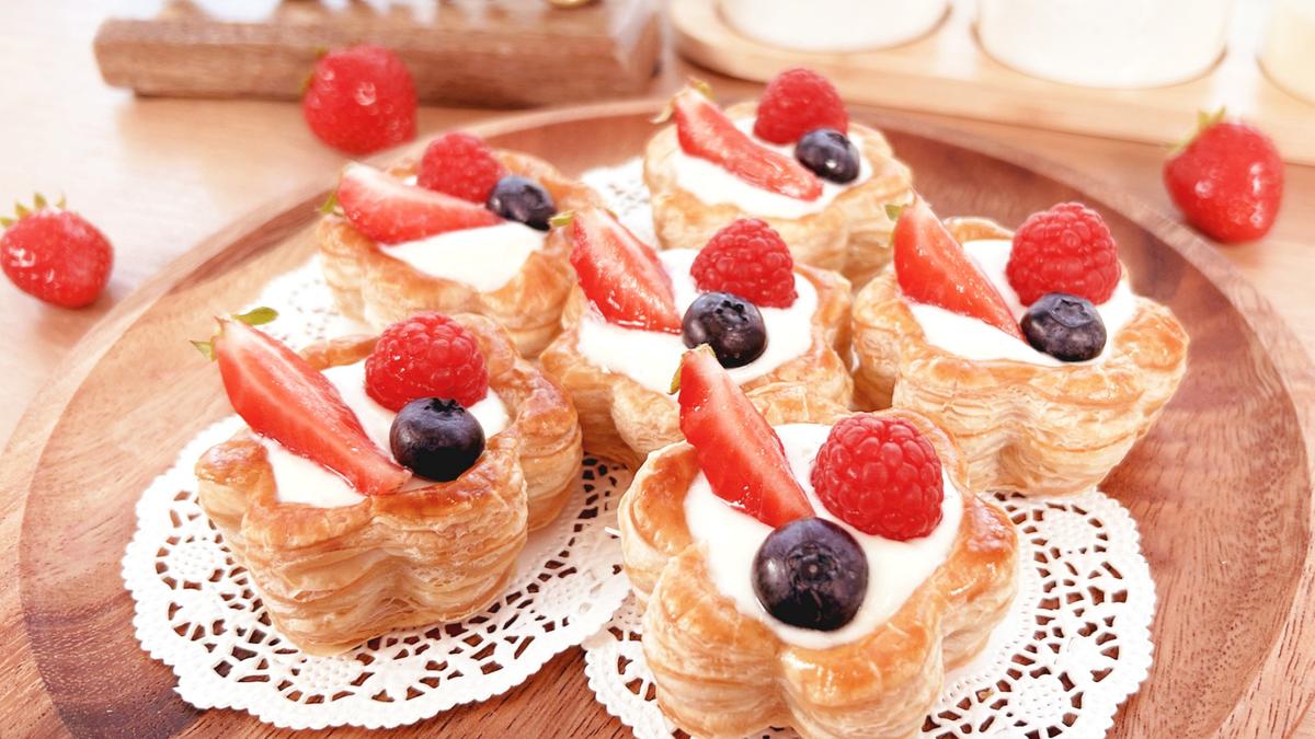 Rezept: Beeren-Blätterteigtörtchen Bild Nr. 17648 Beeren-Blätterteigtörtchen - Rezept - Bild Nr. 17648