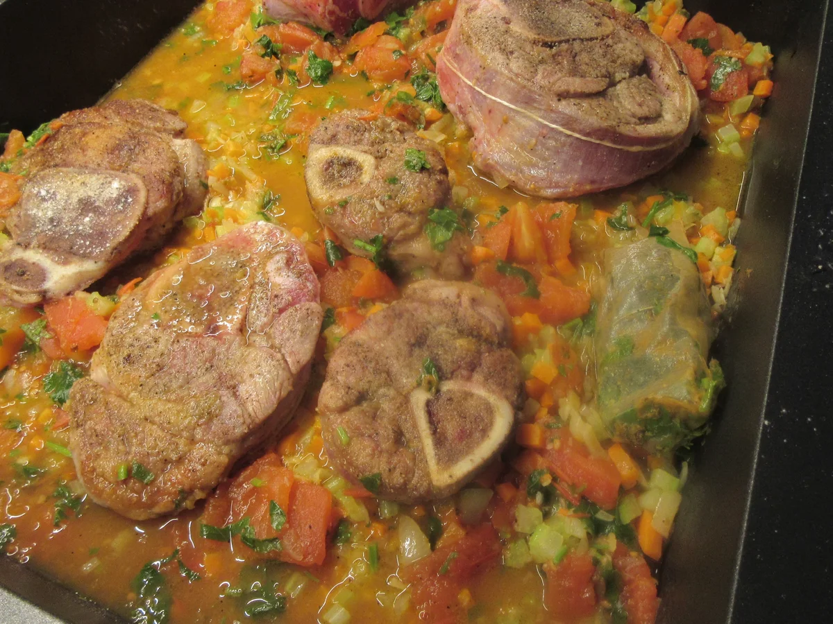 Rezept: Fleisch: Ossobuco alla Milanese Bild Nr. 17650 Fleisch: Ossobuco alla Milanese - Rezept - Bild Nr. 17650