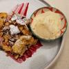 Kaiserschmarrn mit Apfelmus und Apfel-Zimt-Eis - Rezept - Bild Nr. 17640