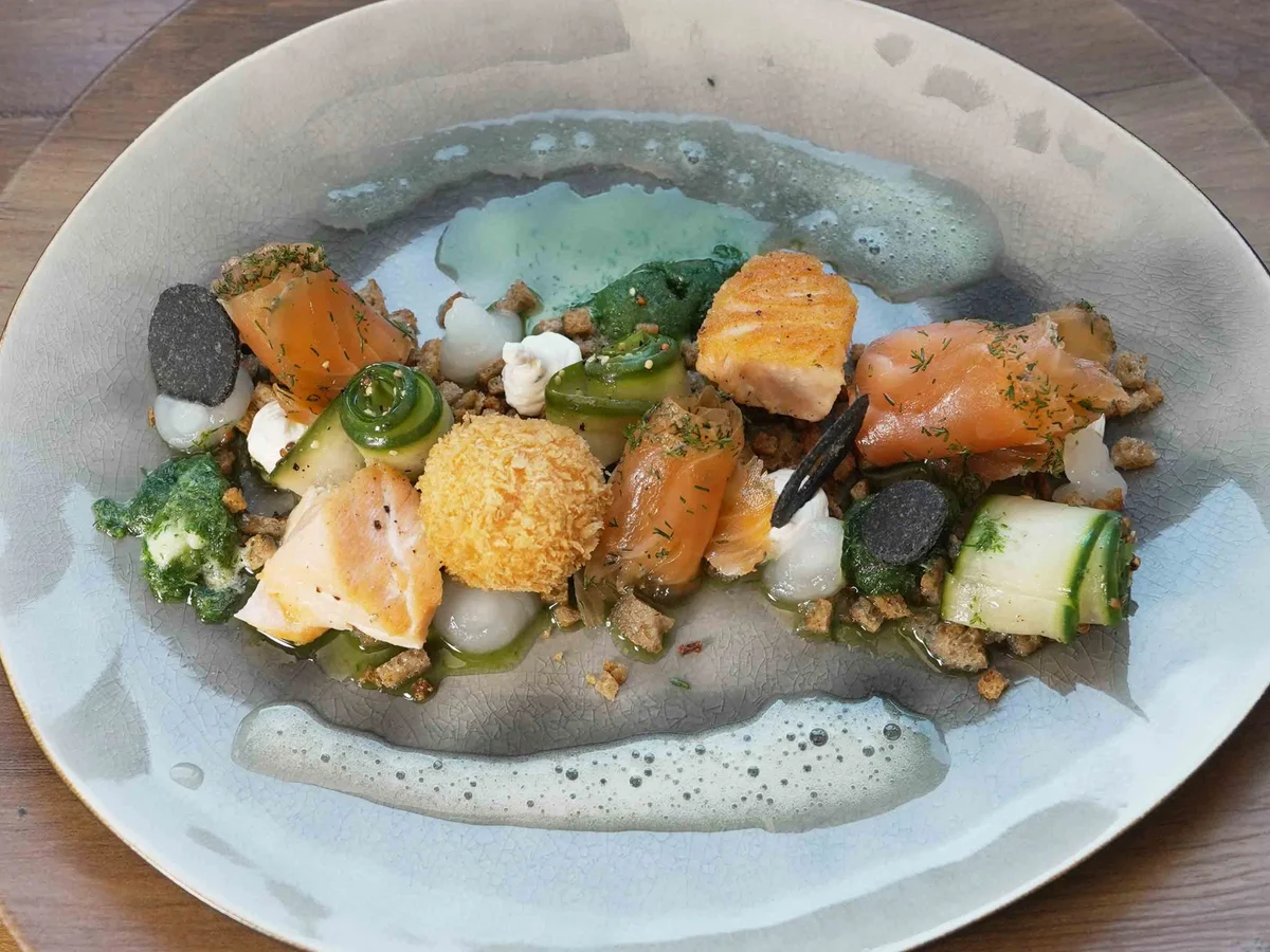 Lachsvariationen mit Dill, Gurke und Zitrone - Rezept - Bild Nr. 17640