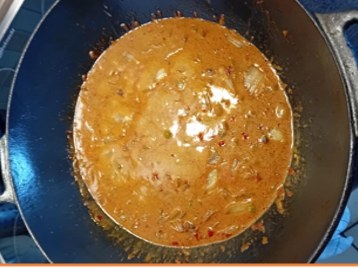 Rindfleisch mit Chinakohl und Erbsen im Wok mit Basmatireis - Rezept - Bild Nr. 10