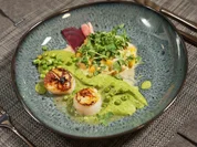 Rezept: Jakobsmuschel auf Erbsenpüree und Ceviche von der Jakobsmuschel Bild Nr. 2 Jakobsmuschel auf Erbsenpüree und Ceviche von der Jakobsmuschel - Rezept - Bild Nr. 2
