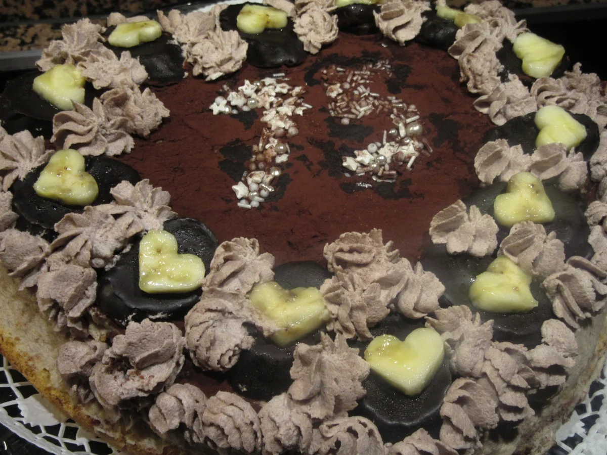 Backen: Bananen-Buttercreme-Torte - Rezept - Bild Nr. 17655