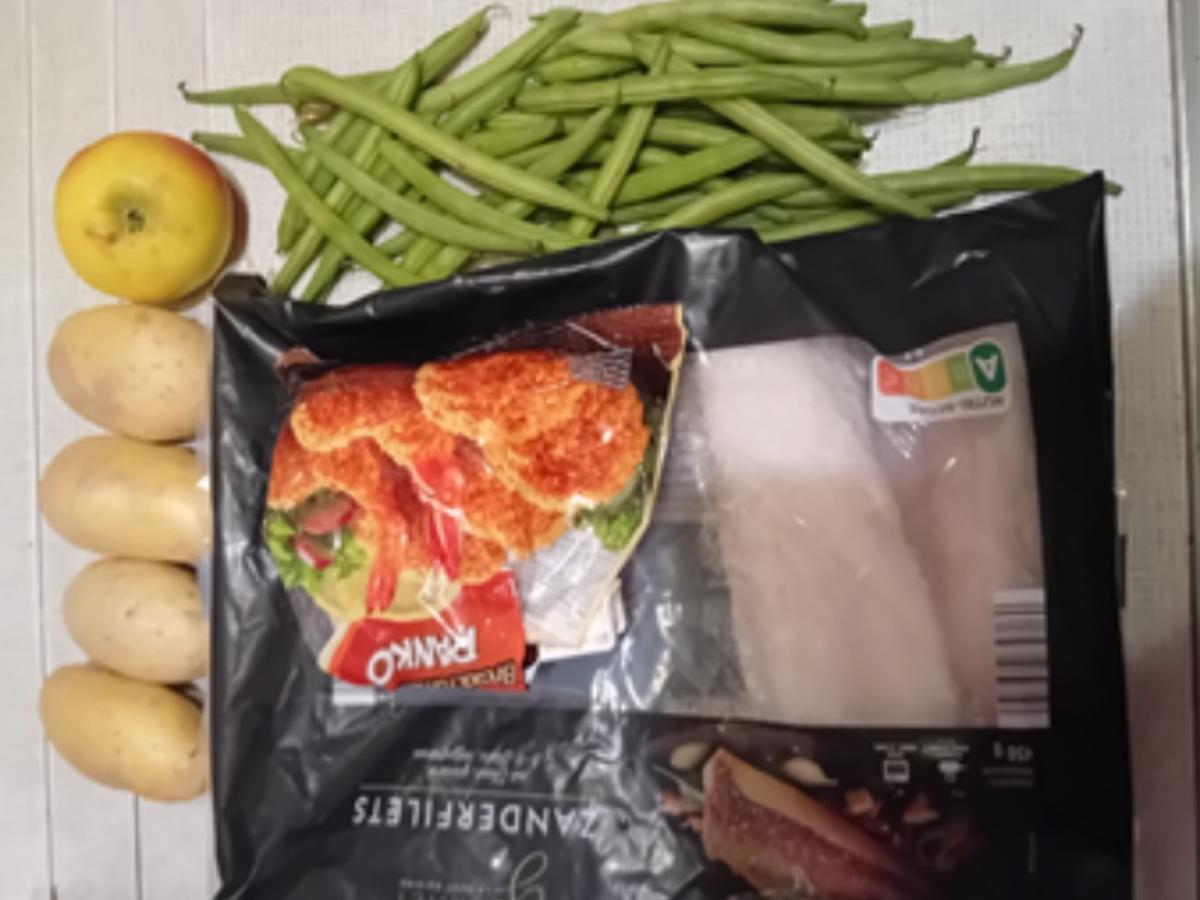 Knusper-Zanderfilet mit Buschbohnen und Apfel-Kartoffel-Stampf - Rezept - Bild Nr. 17659