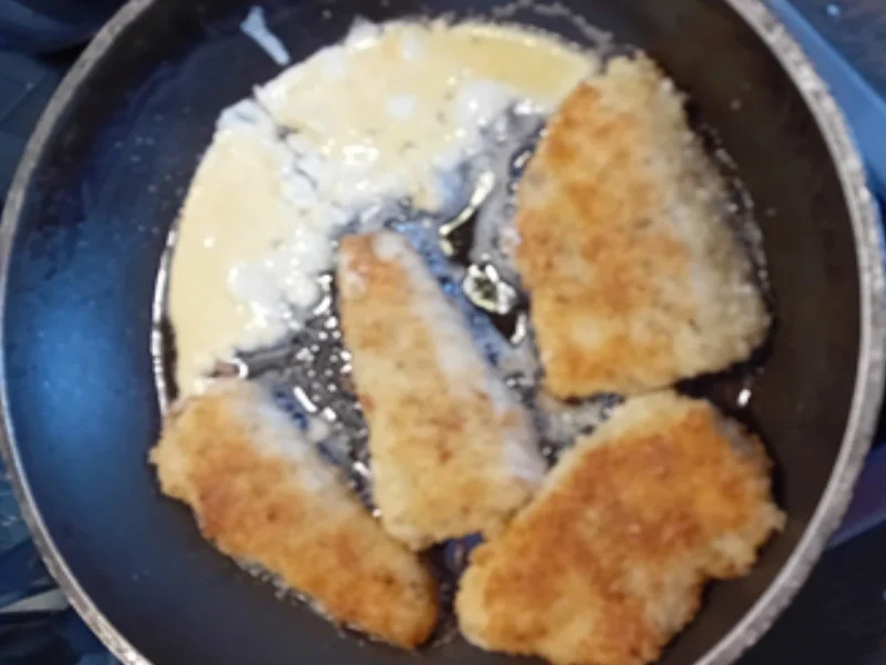 Knusper-Zanderfilet mit Buschbohnen und Apfel-Kartoffel-Stampf - Rezept - Bild Nr. 17664