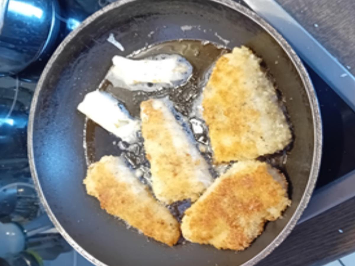 Knusper-Zanderfilet mit Buschbohnen und Apfel-Kartoffel-Stampf - Rezept - Bild Nr. 17665