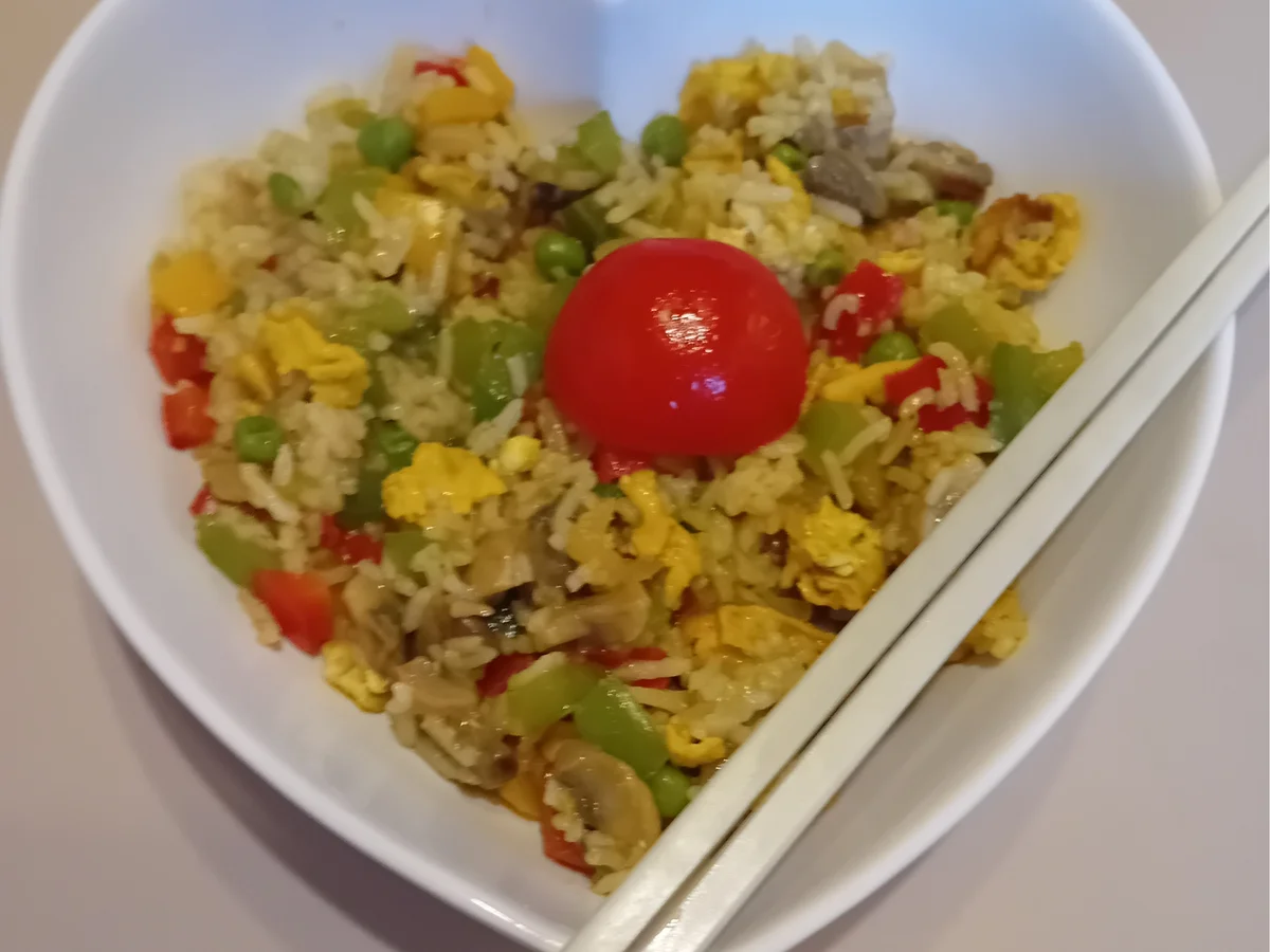 Gebratener Eier-Gemüsemix-Reis - Rezept - Bild Nr. 2