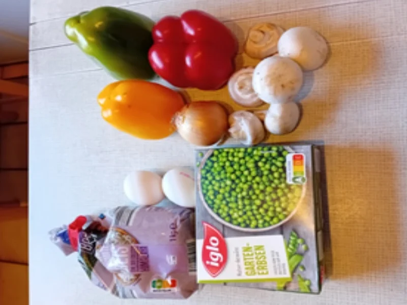 Gebratener Eier-Gemüsemix-Reis - Rezept - Bild Nr. 3