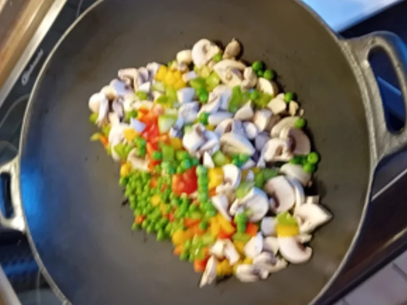 Gebratener Eier-Gemüsemix-Reis - Rezept - Bild Nr. 7