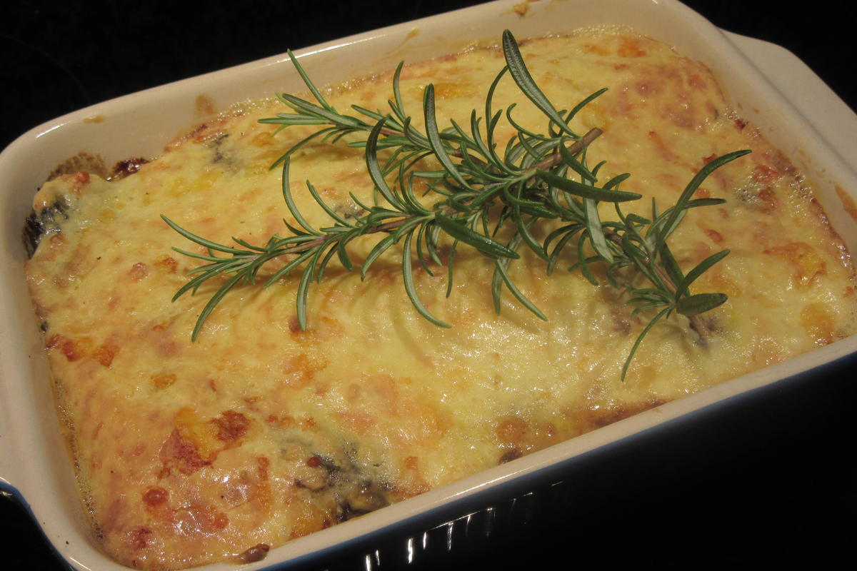 Auflauf: Kartoffelpufferauflauf mit Waldpilzen - Rezept - Bild Nr. 9