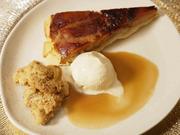 Apfeltarte mit Vanilleeis, Crumble und Balsamico-Karamell-Sauce - Rezept - Bild Nr. 17666