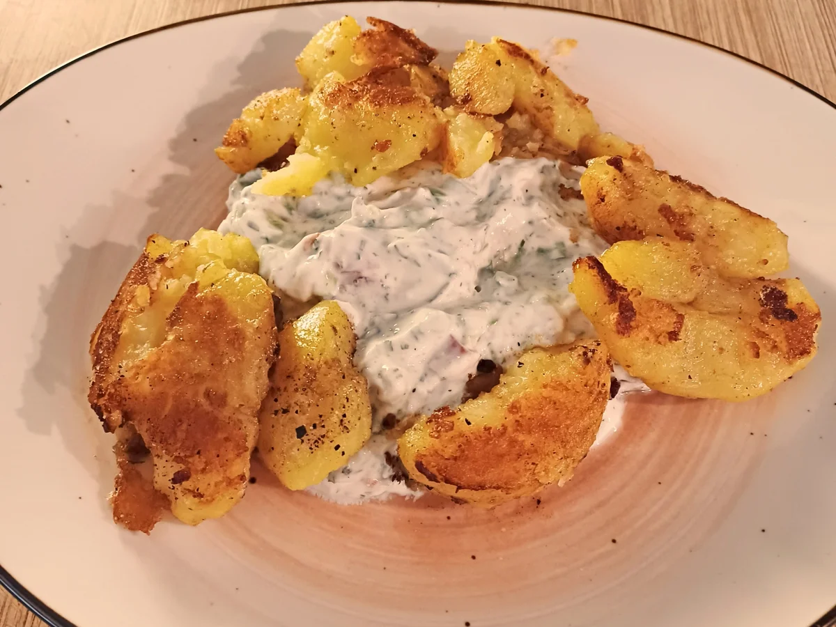Quetschkartoffeln mit frischer Quarkzubereitung - Rezept - Bild Nr. 7
