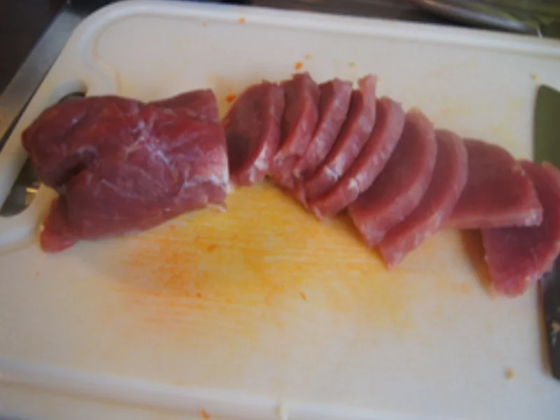 Mie-Nudeln mit Schweinefilet und Weißkohl - Rezept - Bild Nr. 17693