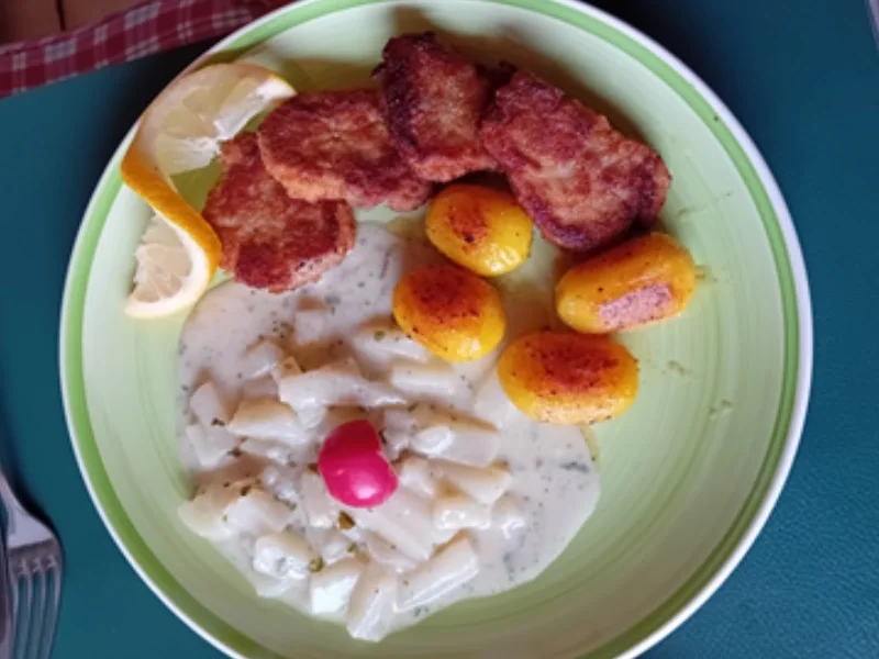 Mini-Filetschnitzel mit Rahm-Kohlrabi und Brat-Drillingen - Rezept - Bild Nr. 12