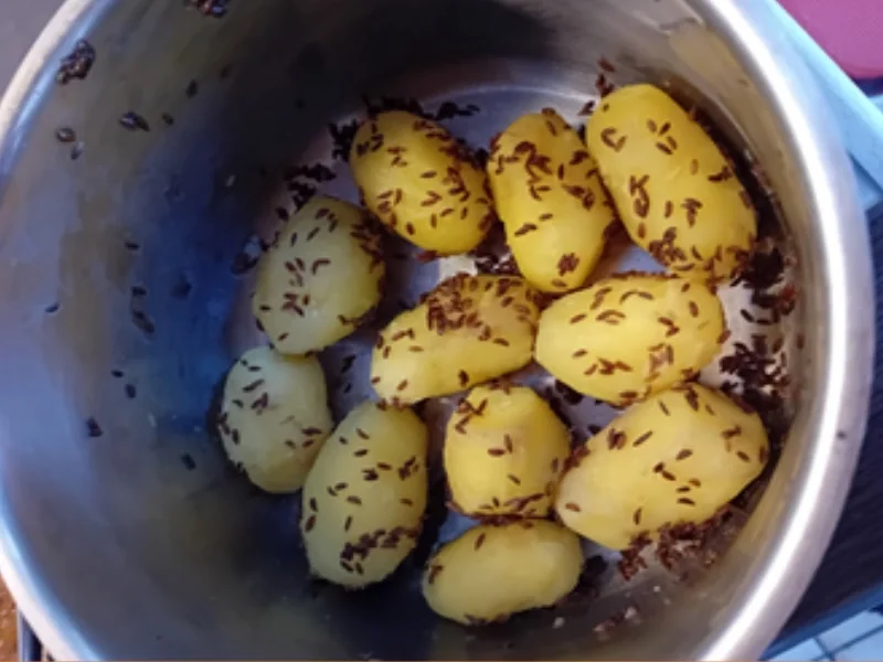 Rezept: Hackstippe mit Kümmel-Pellkartoffeln Bild Nr. 17727 Hackstippe mit Kümmel-Pellkartoffeln - Rezept - Bild Nr. 17727