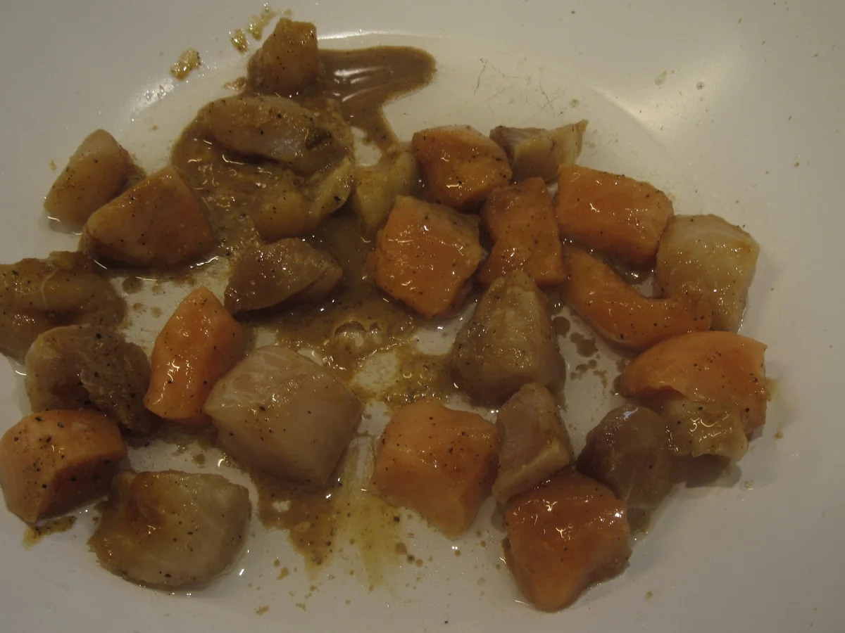 Fisch: Lachs und Rotbarsch mit Glasnudeln - Rezept - Bild Nr. 5