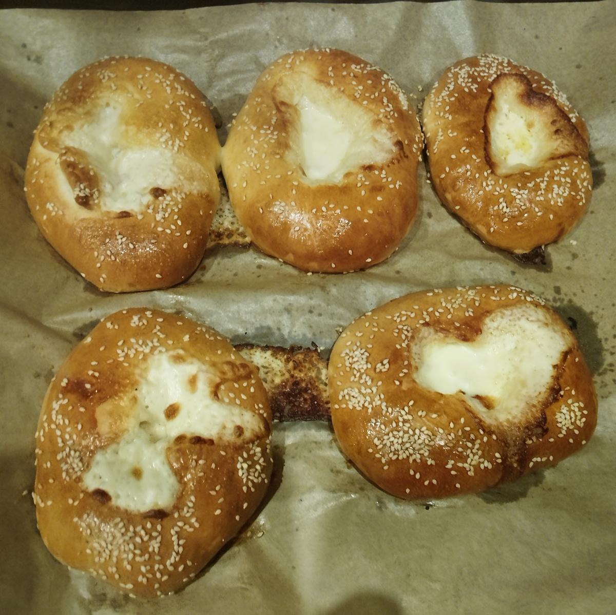 Rezept: Gefüllte Bagles / Teigringe Bild Nr. 17774 Gefüllte Bagles / Teigringe - Rezept - Bild Nr. 17774