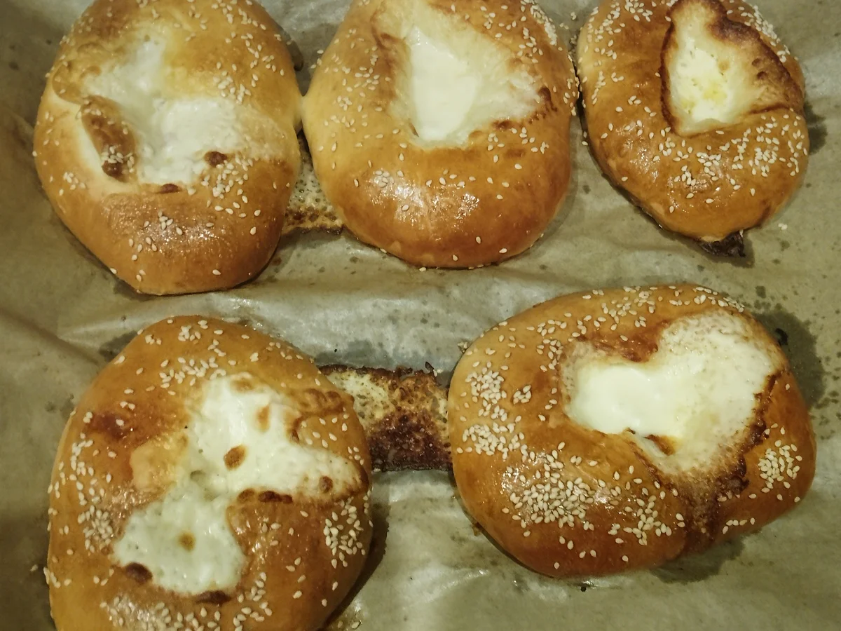 Rezept: Gefüllte Bagles / Teigringe Bild Nr. 17774 Gefüllte Bagles / Teigringe - Rezept - Bild Nr. 17774