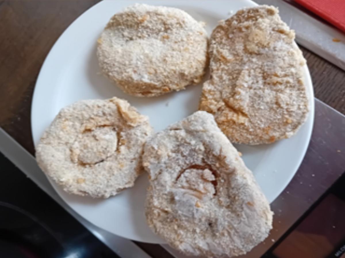 Steinpilzschnitzel mit Butter-Erbsen und Möhren-Kartoffel-Stampf - Rezept - Bild Nr. 4