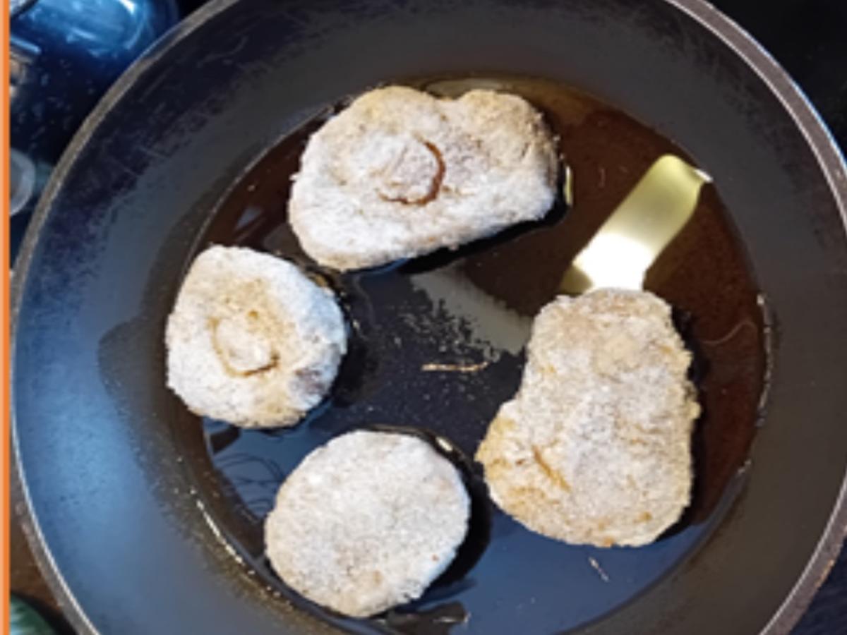 Steinpilzschnitzel mit Butter-Erbsen und Möhren-Kartoffel-Stampf - Rezept - Bild Nr. 5