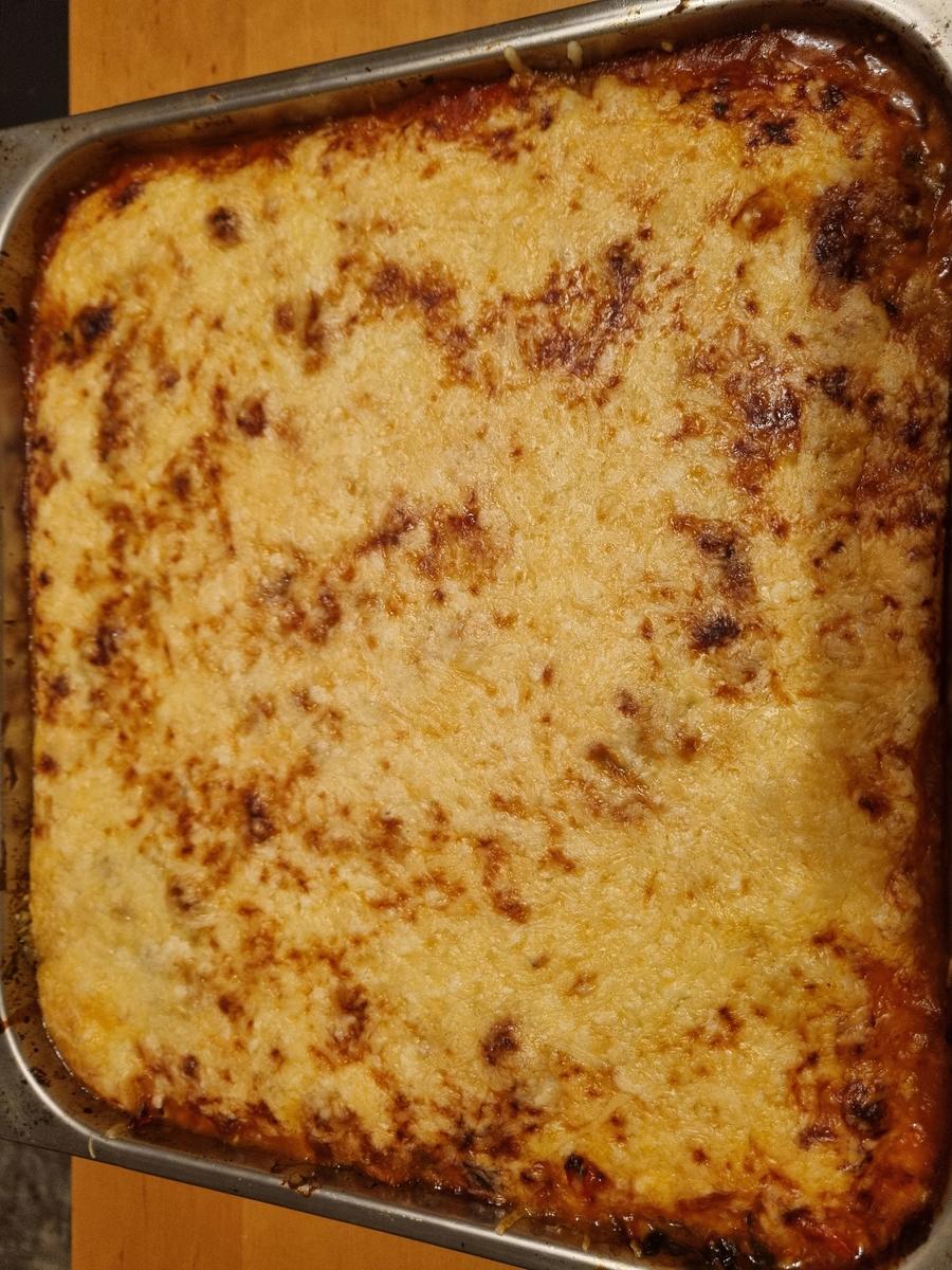 Schnitzelpfanne mit Käse überbacken - Rezept - Bild Nr. 17831