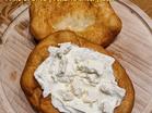 Langos mit Creme -fraiche und Feta - Rezept - Bild Nr. 17841