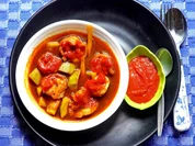 Scharfe Garnelensuppe mit Avocado und würzig-mildem Sambal - Rezept - Bild Nr. 17845