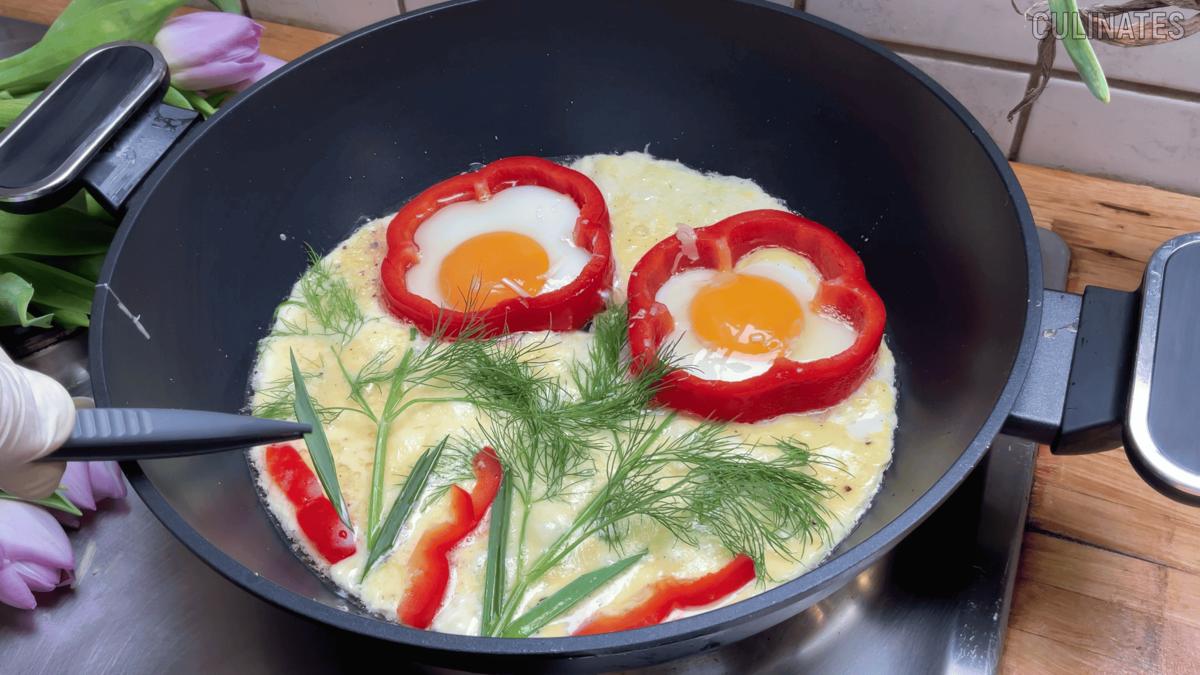 Valentinstagsfrühstück | Spiegelei-Blume - Rezept - Bild Nr. 17854